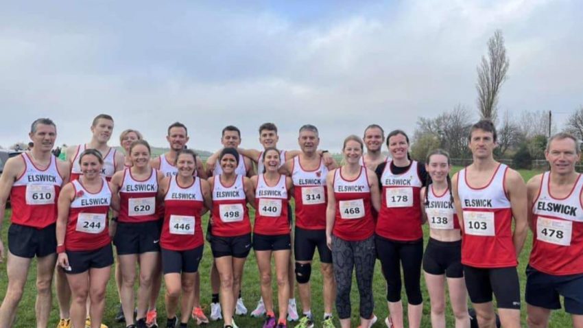 Elswick Harriers club members at Heaton Memorial 10k, 2022